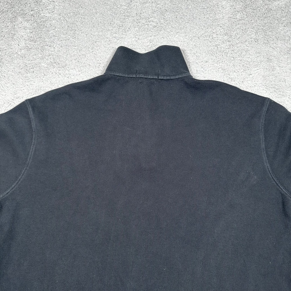 Polo Ralph Lauren Mens XXL Estate Rib Quarter Zip Pullover Black Cotton‎ Sweater - Picture 4 of 13